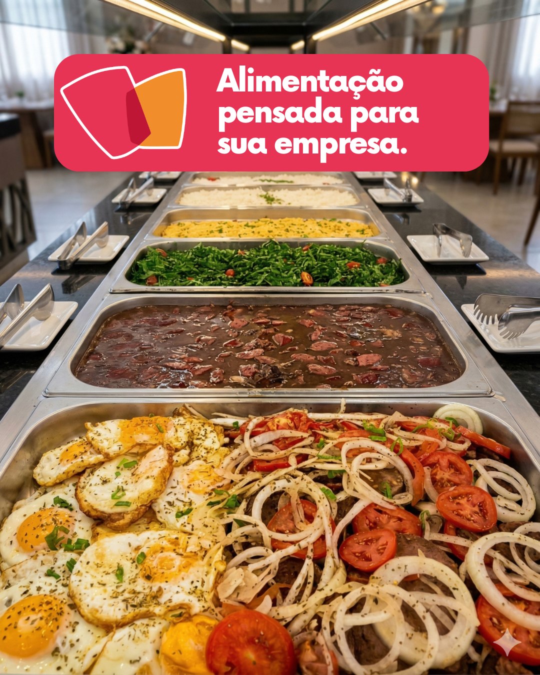 Alimentação pensada para sua empresa.
