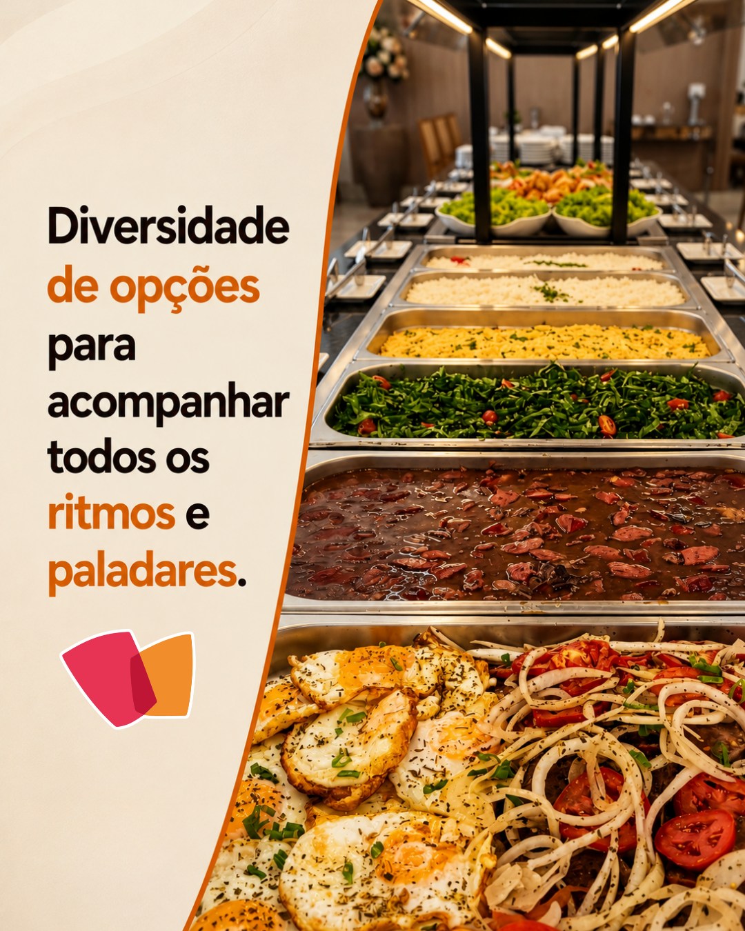 Diversidade de opções para acompanhar todos os ritmos e paladares.